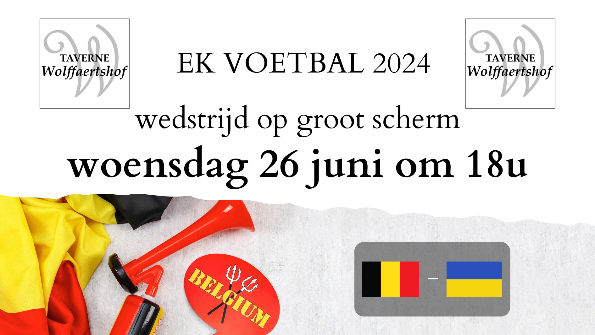 EK voetbal 26 juni: België – Oekraïne